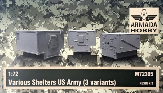 1/72 US Army Shelters 3 variants