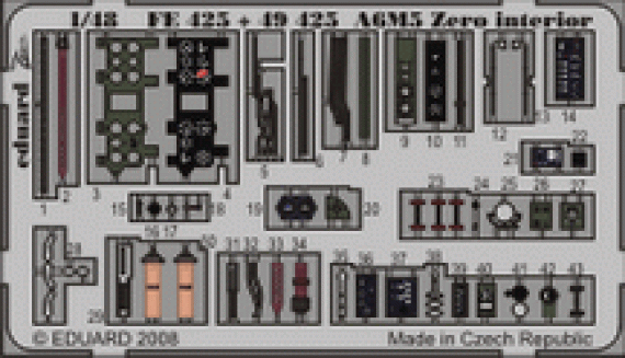 Eduard A6M5 Zero interior S.A.