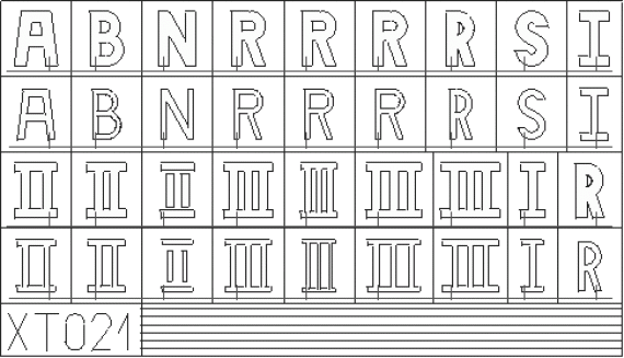 German Letters Small