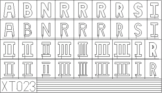 German Letters Large