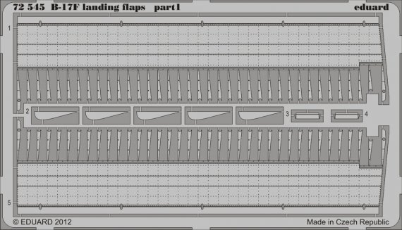 1/72 Boeing B-17F Flying Fortress landing flaps (Revell)