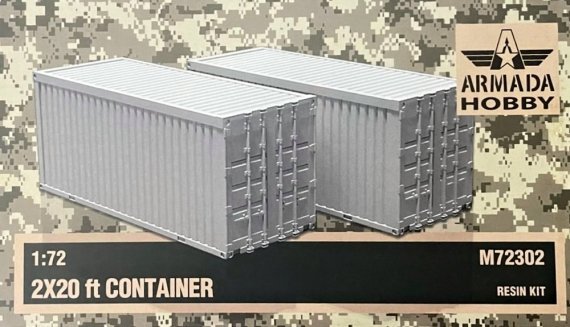 1/72 20 ft Container 2 pcs.