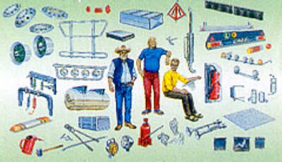 1/24 Truck Accessories for European and American trucks includin