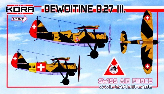 1/72 Dewoitine D.27 III. Swiss AF WWII Camouflage