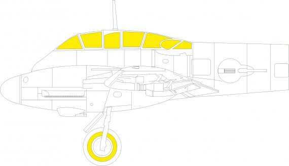 Mask 1/72 Me 410A-1 for Airfix