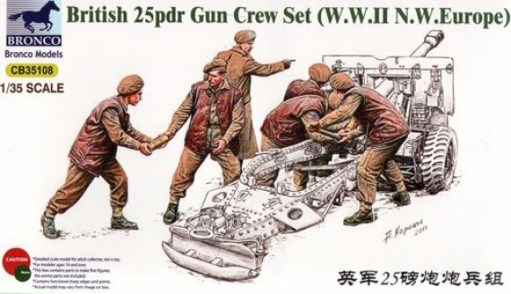 1/35 British 25pdr Gun Crew Set (Europe)