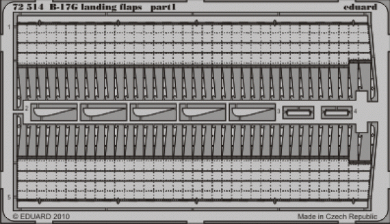 1/72 B-17G landing flaps