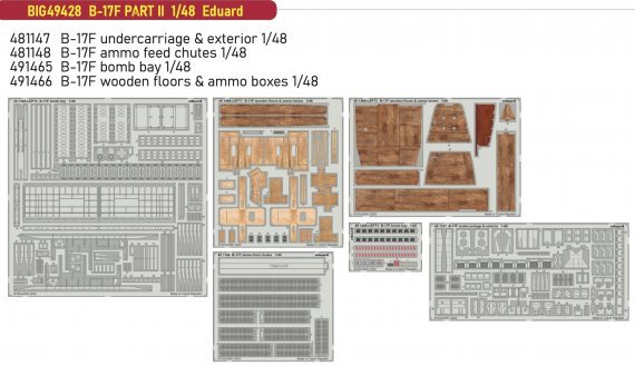 1/48 B-17F PART II for Eduard BigEd Set
