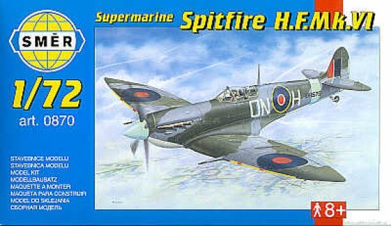 Smer 1/72 Supermarine Spitfire Mk.VI Modello aereo
