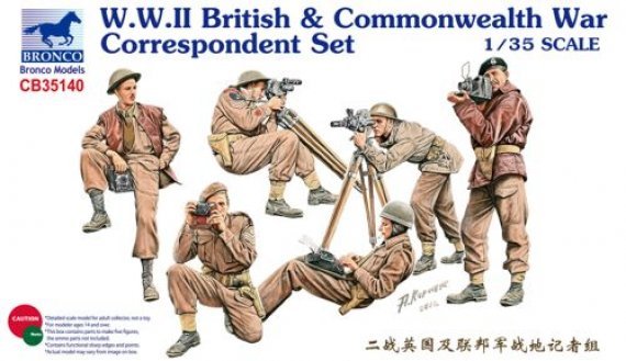 1/35 WWII British & Commonwealth War Correspondent Set