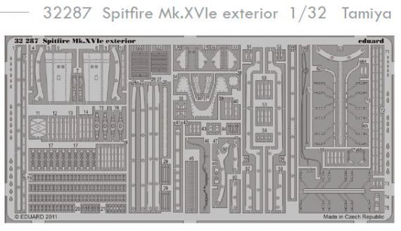 1/32 Spitfire Mk.XVIe exterior (Tamiya)