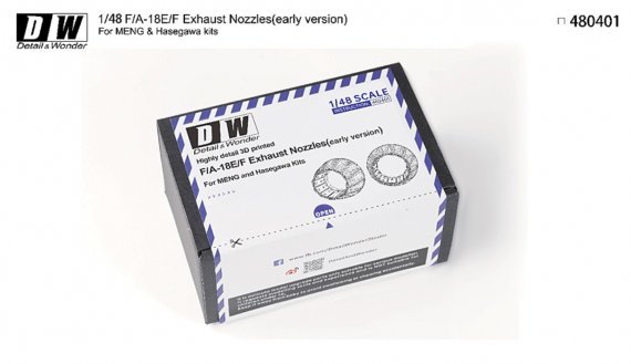 1/48 F/A-18E/F Hornet Exhaust Nozzles early version for Has/Meng