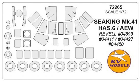 1/72 Westland Sea King paint masks