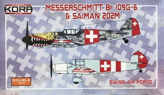 1/72 Bf 109G-6 & Saiman 202M SWISS Air Force 2-in-1
