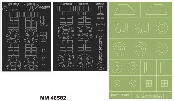 1/48 Westland Lysander Mk.I/Mk.III 2 masks