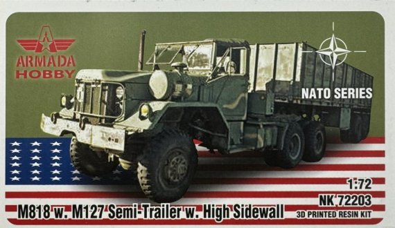 1/72 M818 and M127 Semitrailer with High Sidewall