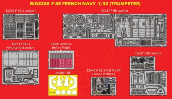 1/32 F-8E FRENCH NAVY (TRUMP)