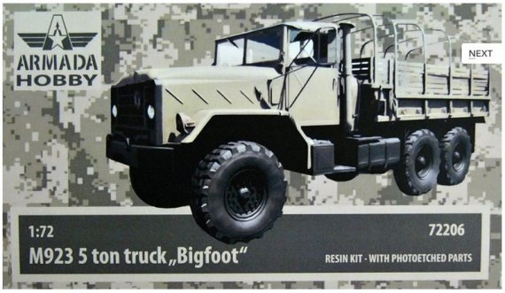 1/72 M923 5ton truck BIGFOOT (resin kit w/ PE)