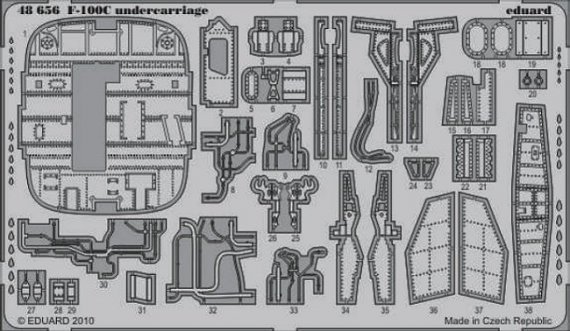 1/48 F-100C undercarriage (TRUMP)