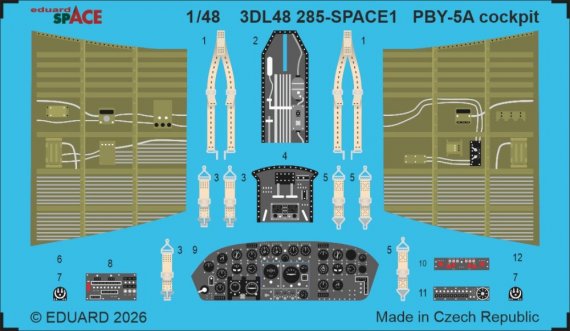 Eduard 1/48 Cockpit PBY-5A pour Eduard/Revell