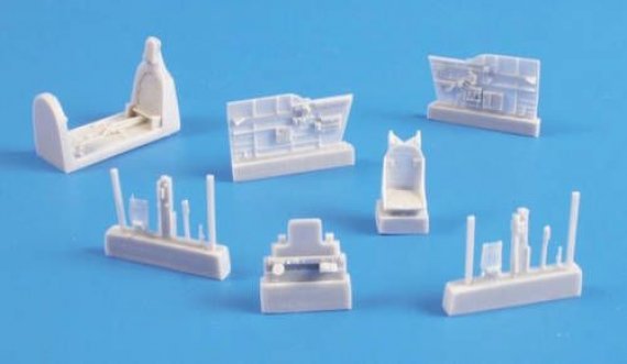 1/72 Curtiss P-40B/P-40C  Interior set (for Airfix)