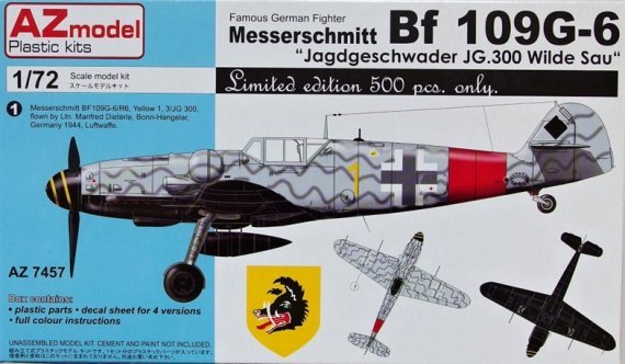 1/72 Messerschmitt Bf-109G-6 JG.300 Wilde Sau