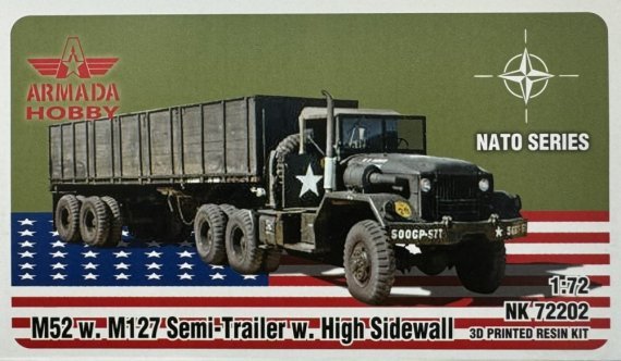 1/72 M52 and M127 Semitrailer with High Sidewall