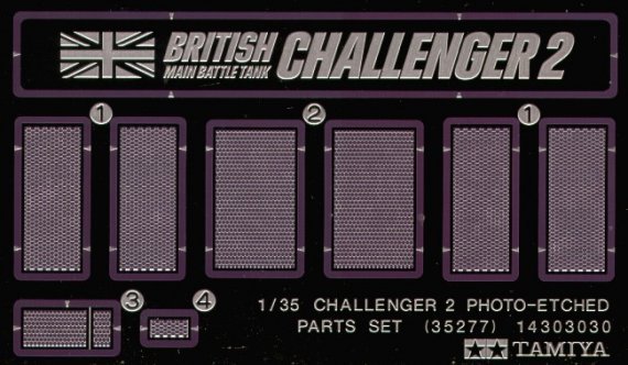 Set Griglia Challenger 2 Britannico 1/35 Tamiya
