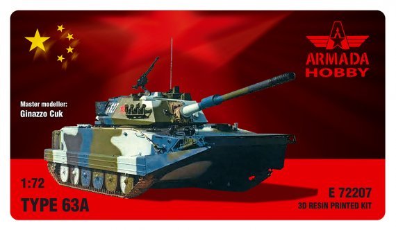 ARMADA HOBBY Type-63A Panzer 1/72 3D Resin Bausatz