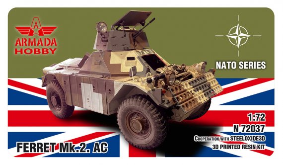 ARMADA HOBBY Ferret Mk.2. AC NATO 1/72 Bausatz