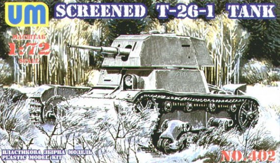 Unimodel T-26-1 Char l�ger sovi�tique 1/72