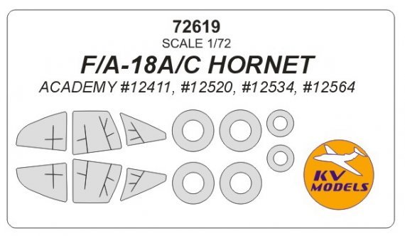 1/72 McDonnell-Douglas F/A-18A/C Hornet masks
