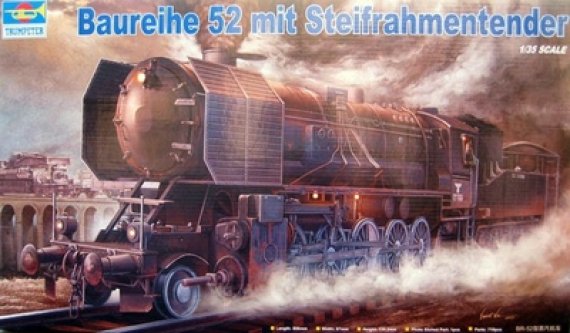 1/35 Br-52 Kriegslocomotive Armoured Steam Loco with Steifrahmen