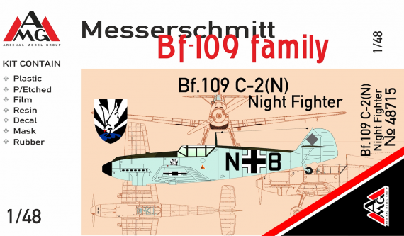1/48 Messerschmitt Bf-109C-2 night fighter