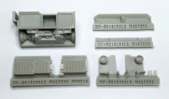 1/48 M1A2 Abrams rear doors,exhaust & radiators