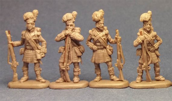 1/72 Napoleonic Highlanders Standing at Ease