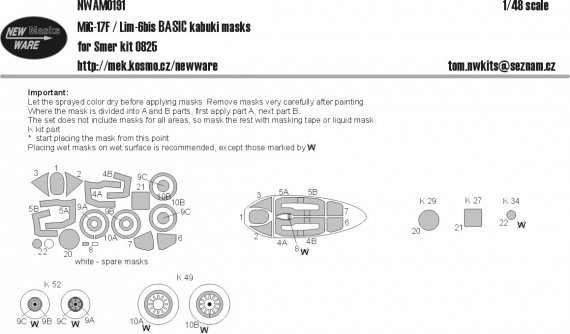 1/48 Mask MiG-17F / Lim-6bis BASIC