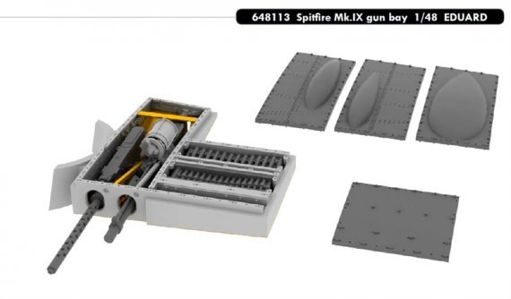 1/48 Spitfire Mk.IX gun bay (EDU)
