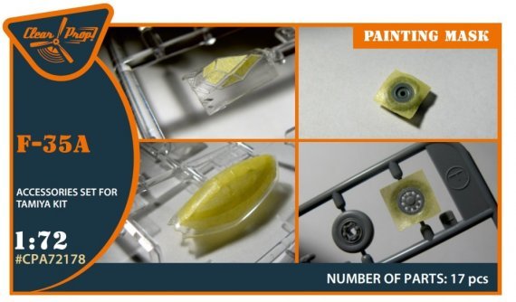 1/72 F-35A painting mask for Tamiya