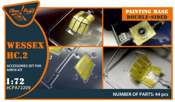 1/72 Wessex HC.2 double-sided painting mask for Airfix