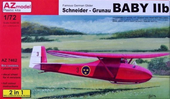 1/72 Grunau Baby IIb (Swed.,Spain,Hun,Pol.) 2-in-1