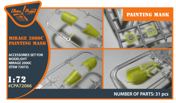 1/72 Dassault Mirage 2000C painting mask