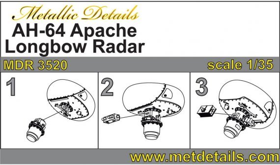 1/35 Hughes AH-64A Apache LongBow Radar
