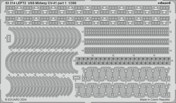 SET 1/350 USS Midway CV-41 part 1 for Trumpeter