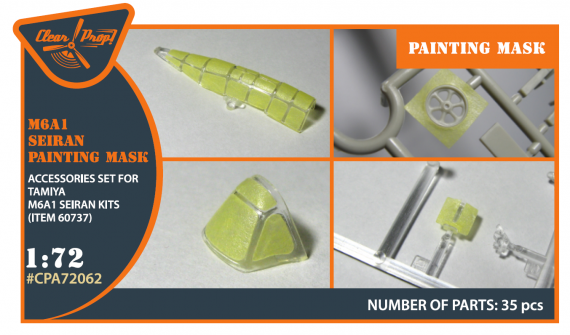 1/72 Aichi M6A1 Seiran painting mask