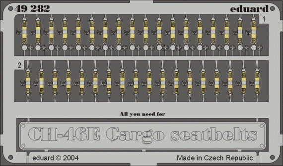 CH-46D/E Sea Knight seatbelts cargo type  (ACA)