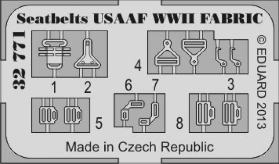 1/32 Seatbelts USAAF WWII FABRIC
