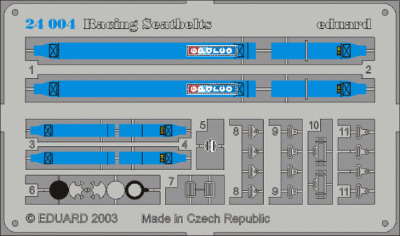 Eduard Sparco 4 points Blue 1/24