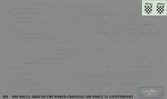 1/72 Mikoyan MiG-21 Croatian Air Force 25 anniversary
