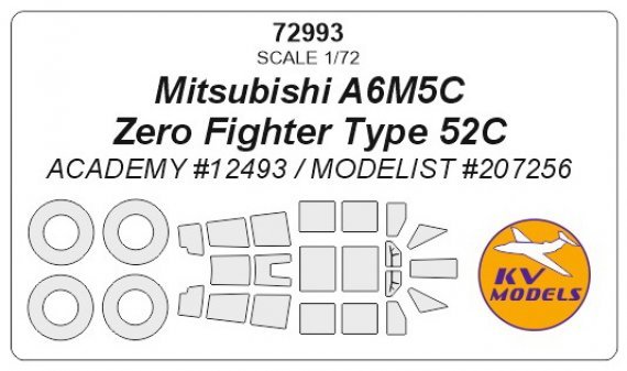 1/72 Mitsubishi A6M5C Zero Fighter Type 52C masks